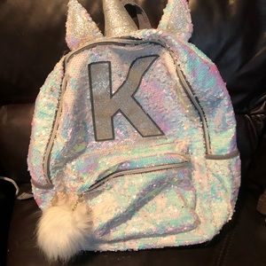 Justice Unicorn Sequin Backpack